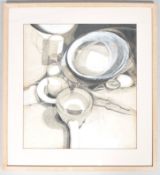 20th century school, 'Still Life', Kitchen Utensils, charcoal, ink, gouache and collage,