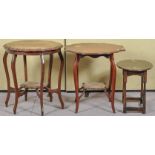 An Edwardian mahogany occasional table, diameter 72cm, height 70cm,