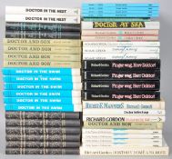 A box of volumes by Richard Gordon including first edition of doctor in the swim