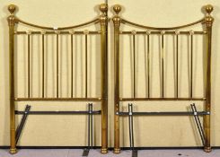 A period design brass single bed frame