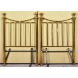 A period design brass single bed frame