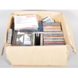 A box of CD's