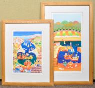 Two framed and glazed signed prints by Gordon Ashton