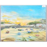 Oil painting, Porthleven,
