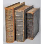 Two 19th Century leather bound Bibles along with a similar period Bunyan's Choice Works leather book