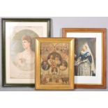 A collection of prints depicting the Royal family, Queen Victoria and others.