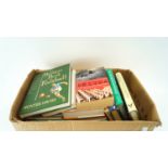 A box of cricketing books and others