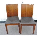 A pair of retro chairs