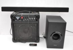 A PA amplifier speaker combo
