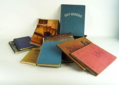 A collection of volumes relating to aviation and World War II