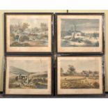 A set of four framed pictures