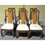 A set of six Chinese style dining chairs