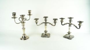 Three candelabra