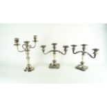 Three candelabra