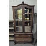 A Dutch style bombe display cabinet