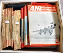 A collection of air pictorial magazines dating from 1950's to 1970's.