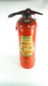 A vintage fire extinguisher