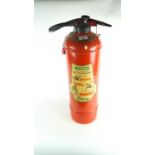 A vintage fire extinguisher