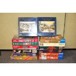 Fourteen Christmas jigsaw puzzles