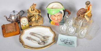 A collection of assorted items to include; Royal Doulton Sairey Gamp 1st edition,