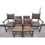 Six Cromwellian style chairs