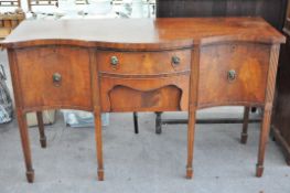 A mahogany sideboard