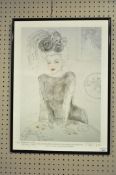 A signed print of Marilyn Monroe