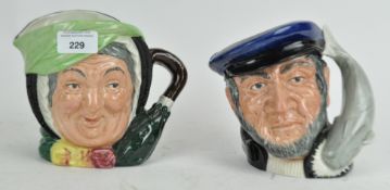 Two Doulton Character jugs