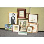 A group of original paintings and prints