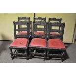 A set of six chairs