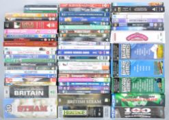 A quantity of railway and other dvds including box sets