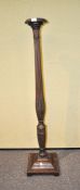 A Victorian mahogany torchere