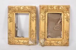 A pair of gilt gesso picture frames both A/F