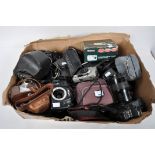 A quantity of cameras