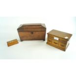 Tea caddy and other boxes