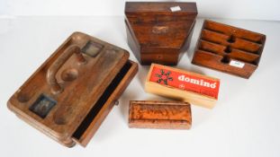 A selection of wooden boxes