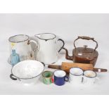 A collection of kitchen wares,