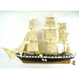 A model of a sailing ship