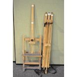 A Windsor & Newton easel and another