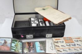 A suitcase of vintage ephemera,
