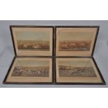 A set of four hunting engravings 38cm x 26cm