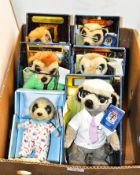 Six Meerkat toys