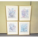 Four Botanical prints