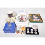 A Coalport commemorative Royal mug and other Royal commemoratives (8)