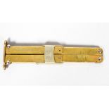 A brass and steel Waffen SS Paratrooper folding knife,