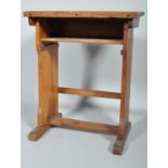 An early 20th century oak lectern writing desk,