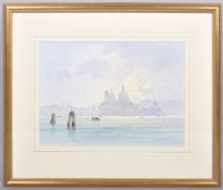 David Howell, Santa Maria Della Salute, Venice, watercolour, signed lower right,