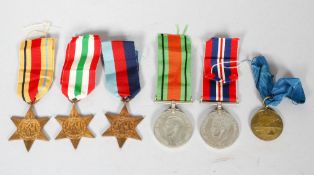 A group of Second World War medals,