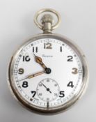 A base metal Grana open faced pocket watch.