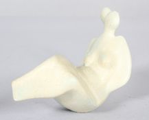 A Peter Wright (1919-2003) Studio porcelain figure of a reclining female nude,